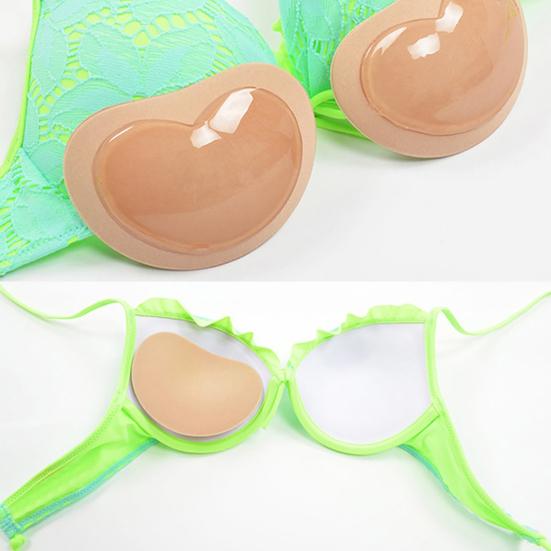 Breast Enhancer Heart Shape Push Up Comfortable Silicone Chest Insert Pad for Wedding