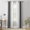 Black Strips Luxury Window Curtain for Living Room Bedroom Home Decor Kitchen for Window Drapes