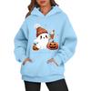 Women's Fashionable Daily Versatile Casual Hooded Sweatshirt, Daily Long Sleeved Patch Top Sweatshirt