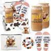 UAREHIBY Highland Cow Gifts for Women,Cow Themed Gifts for Cow Lovers,Cow Stuff with 18 Oz Cup,Cute Birthday Gifts for Cow Lovers,Christmas Gifts for