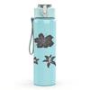 1PC Grey Flower Star Set 750ml Color Plastic Sports Water Bottle Leakproof Flip Straw Lid Suitable for Sports Office Home Use