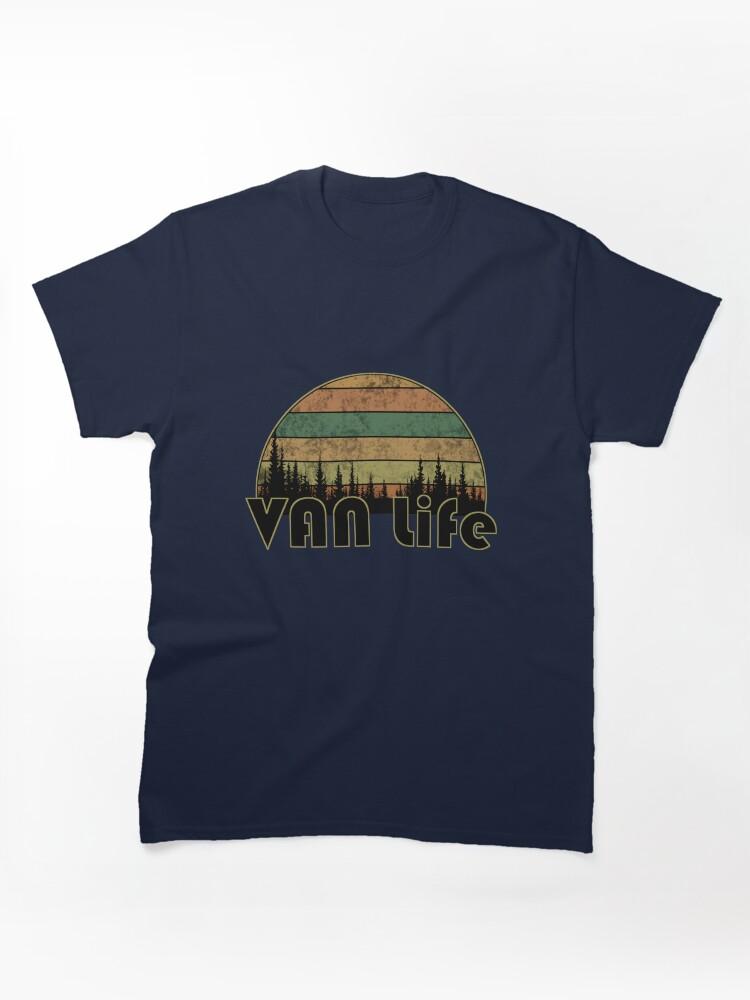 Wild Life Van Lovers, Retro Minimalist Van Life Classic Unisex T-Shirt