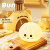 Kawaii Baozi Night Light Stress-Relief Squeeze Toy - Cute Bedroom Lamp for Night Feeds