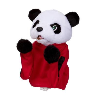 IWAYA Arm-Extending Plush Toy Kung Fu Panda Puppet Roaring and Secret Technique Sounds ST Mark Certified for Ages 6 and Up