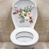 Blumen Vogel Toilettenaufkleber Badezimmer Toilettendeckel Aufkleber Wandaufkleber WC Für Heimdekoration