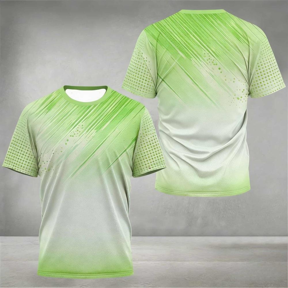 Camisetas Esportivas Simples da Moda de Secagem Rápida Camisetas Casuais de Manga Curta de Verão Soltas Respiráveis Camisetas para Corrida Badminton