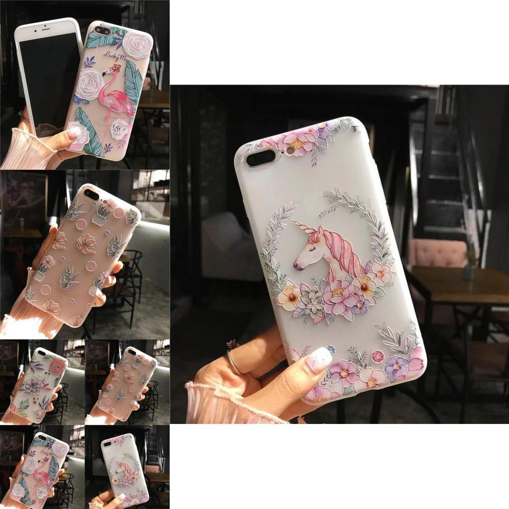 For 87 Iphone Plus X Flower Pattern 3d Cute Soft Case Silicone Tpu Back Cover