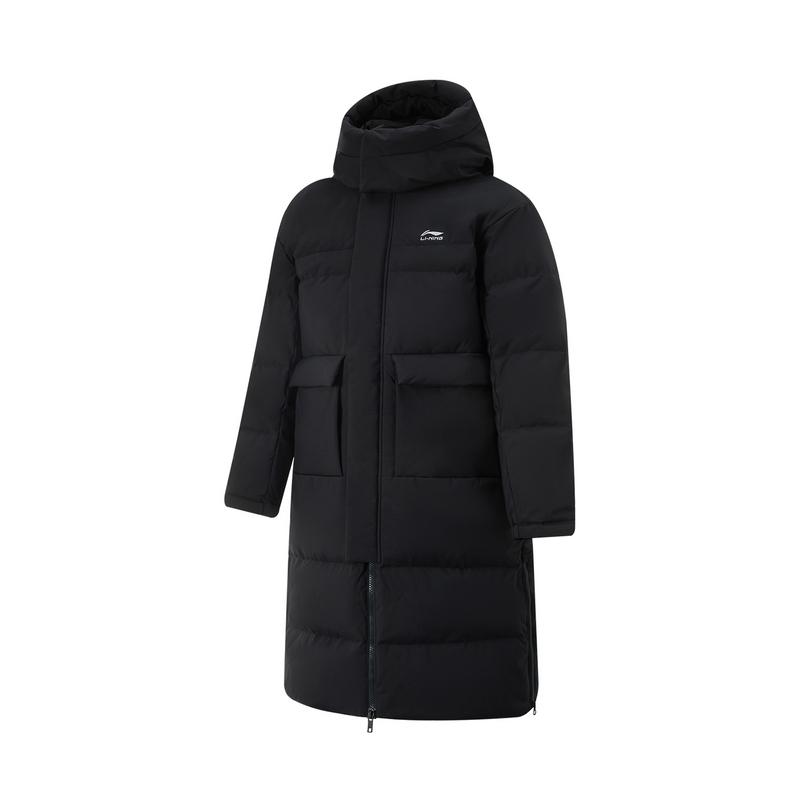 

Li-Ning Casual Warm Hooded Down Jacket Men Outerwear Black AYMU683-1 XL