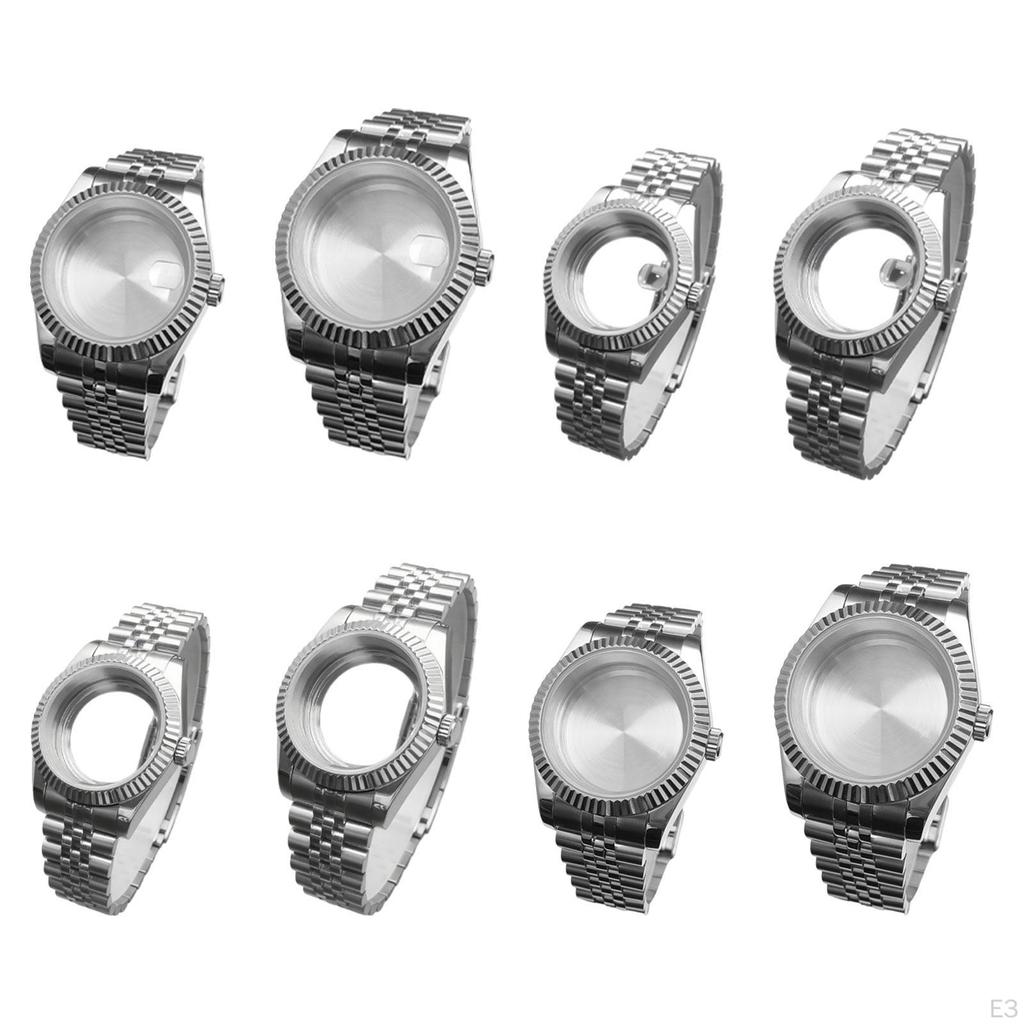 Watch Case Shell Band Versatile Direct Replaces for NH35 NH36 Movement 36MM No Clear Magnifier