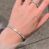 Europe And the United States Hot Selling Stainless Steel Braceelet Gold Zircon Inlaid Stainless  Bangles for Womem  Gift