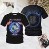"""Deep Purple"" Bandstil Sommer 3D-Druck Großes Herren-T-Shirt Ist Locker und Bequem Geeignet für den Täglichen Gebrauch"