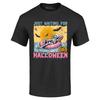 Camiseta de Solo Esperando Halloween Esqueleto con Flotador Camiseta Divertida