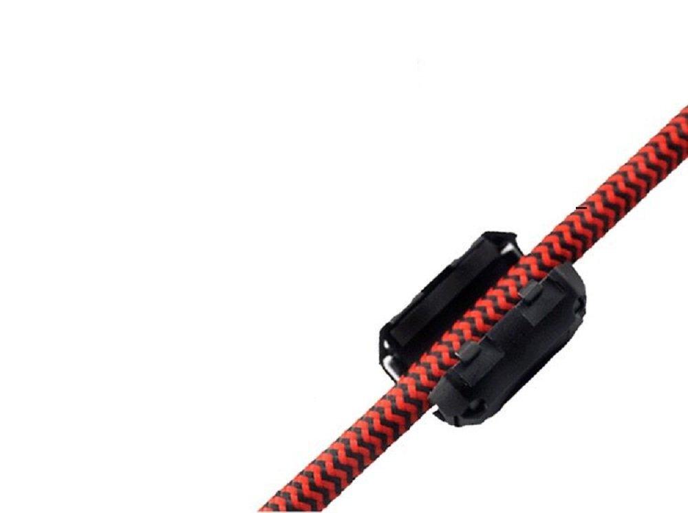 Standard-Stereo-Klinkenstecker männlich, monauraler Klinkenstecker männlich x 2, dickes und flexibles Audiokabel aus reinem Kupfer 4N OFC mit Nylon-Finish [WVY-P56-1.5] 6,3 mm