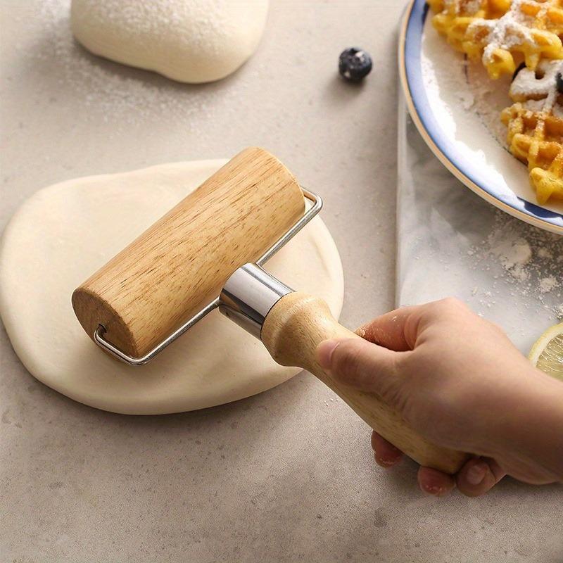 Wooden Rolling Pin for Baking – Single-Headed Dough Roller with Thick Handle, Kitchen Baking Tool for Effortless Rolling