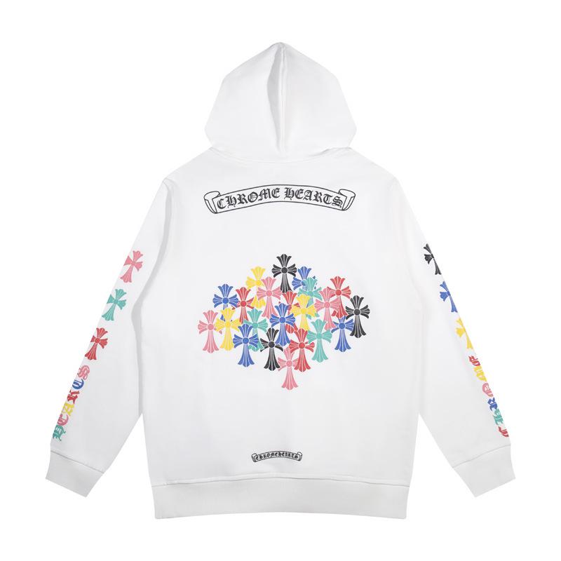 New Chrome Hearts Sanskrit Cross Cropped Hoodie