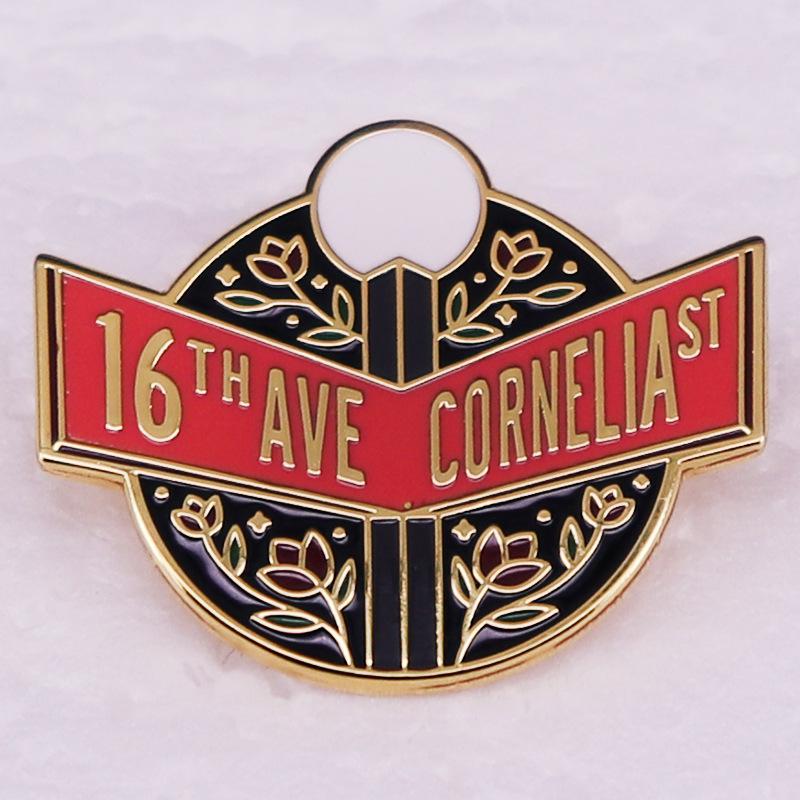 Main & Cornelia Street Sign Brooch - Taylor Swift Badge Accessory