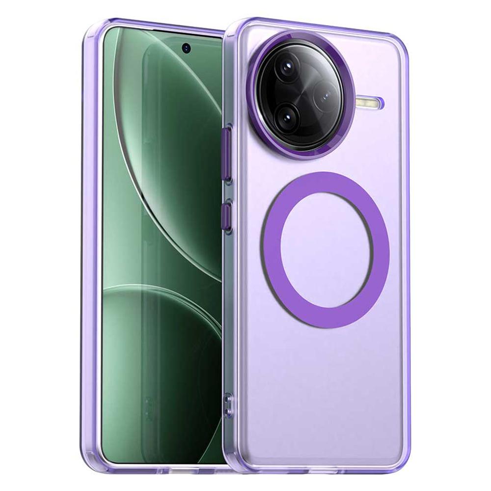 

For Xiaomi Poco F7 Ultra 5G/Redmi K80 Pro 5G Case Compatible with MagSafe Anti Drop Hybrid Phone Back Cover Purple