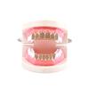 Hip-hop Colored Zircon 6 Teeth Grillz Jewelry 14k Gold-plated Grillz for Men and Women