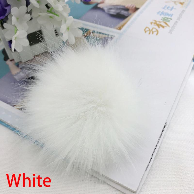 12cm Coloful False Hairball Hat Ball Fur Pompom Fake Fox Fur Shoes Ball Pom Pom DIY Handmade Hat Clothing Accessories