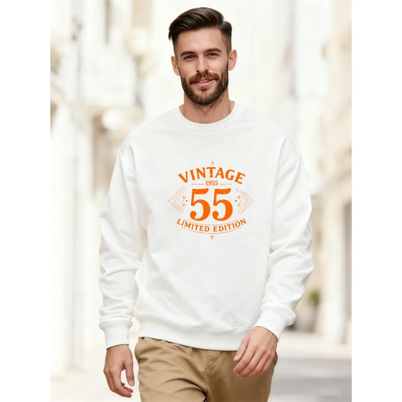 Men's Vintage 1955 Limited Edition Graphic Crewneck Sweatshirt.
