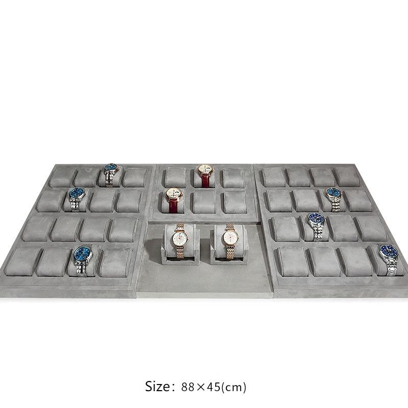 Combination Jewelry Displays Tray Watches Bracelet Organizer Pallet Counter Watch Jewellery Display Salver Live Pictures Props