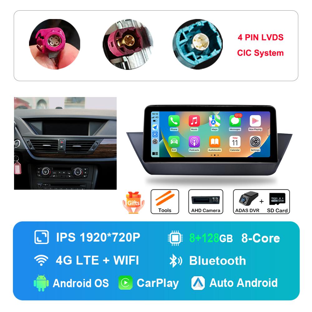10.25 Inch for BMW X1 E84 2009 - 2015 CIC System 4G WiFi DSP Stereo Android Car Radio Multimedia Player GPS HD Touch Screen