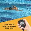 Sports Stopwatch Timer 10 Memory Digital Stopwatch 3 Rows Display Large Screen Stopwatch