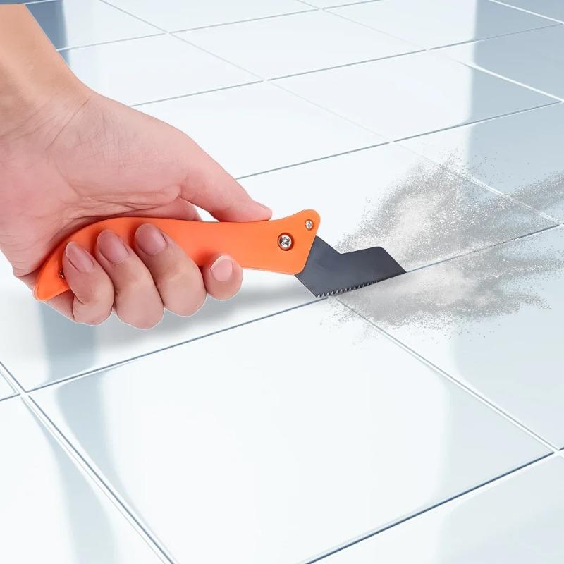 Professional Tile Gap Cleaning Tool Grout Remover Scraper Hook Knife with Replacement Blades for Wall Floor Ceramic Tile Seam Repair