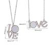 Sublimation Blank Photo Pendant Necklace Heat Transfer Bezels Pendant Jewelry
