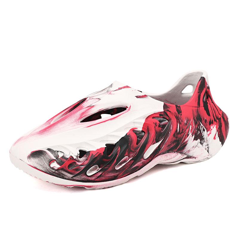 Unisex Beach Sandals EVA Men Women Hollow Garden Shoes Tie-dyed Designer Hole Slippers Sneakers Water Shoes Slip On Slipers