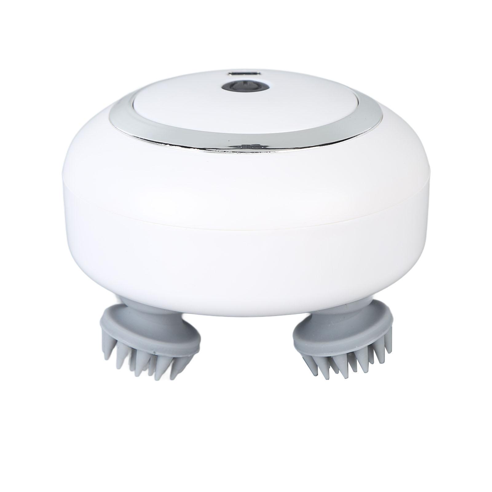 

Перезаряжаемый массажер для головы и кожи головы, 3 передачи, многофункциональный электронный массажер для кожи головы, белый цвет