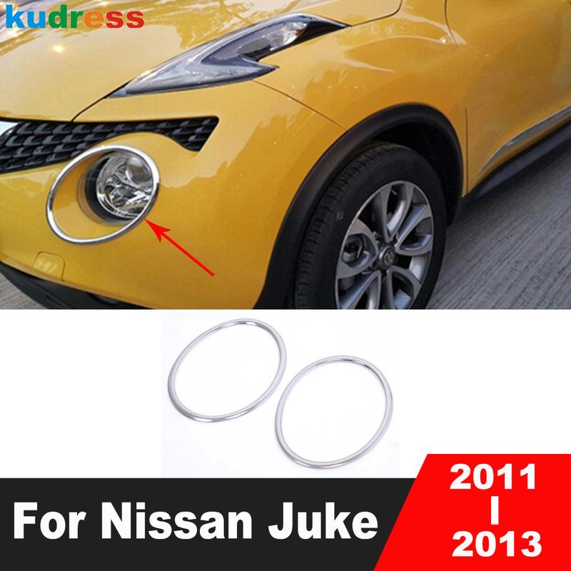 

Хромированная накладка на переднюю фару для Nissan Juke 2011 2012 2013, Декоративные накладки на ободок фар, Внешние аксессуары