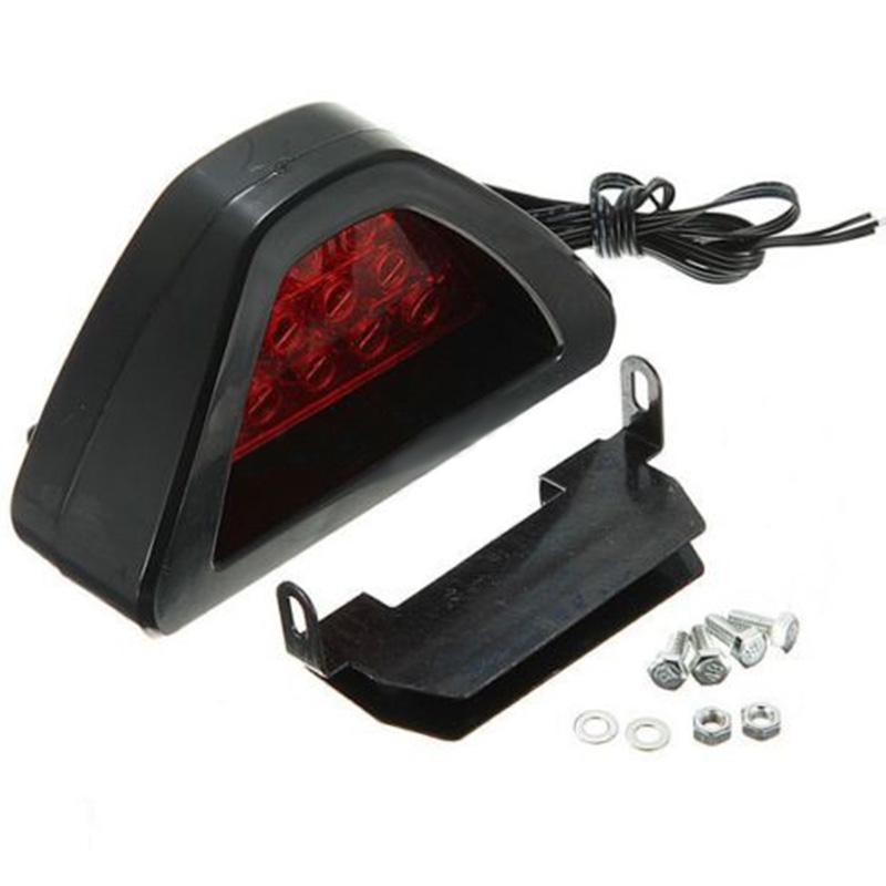 Universal F1 Style 12LED Red Car Third Rear Tail Brake Stop Safety Light Lamp