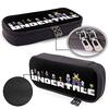 Undertale Pencil Case, Large Capacity, Multifunctional, Stylish Leather Pen Pouch, Simple Tool Pencil Case for Boys, Girls, and Kids, Suitable for Hig
