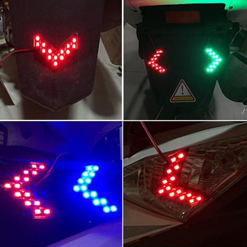 14-Smd Led Arrow Panel Light Car Rearview Mirror Indicator Turn Signal Sequential Light Bulb Motorcycle Tail Light