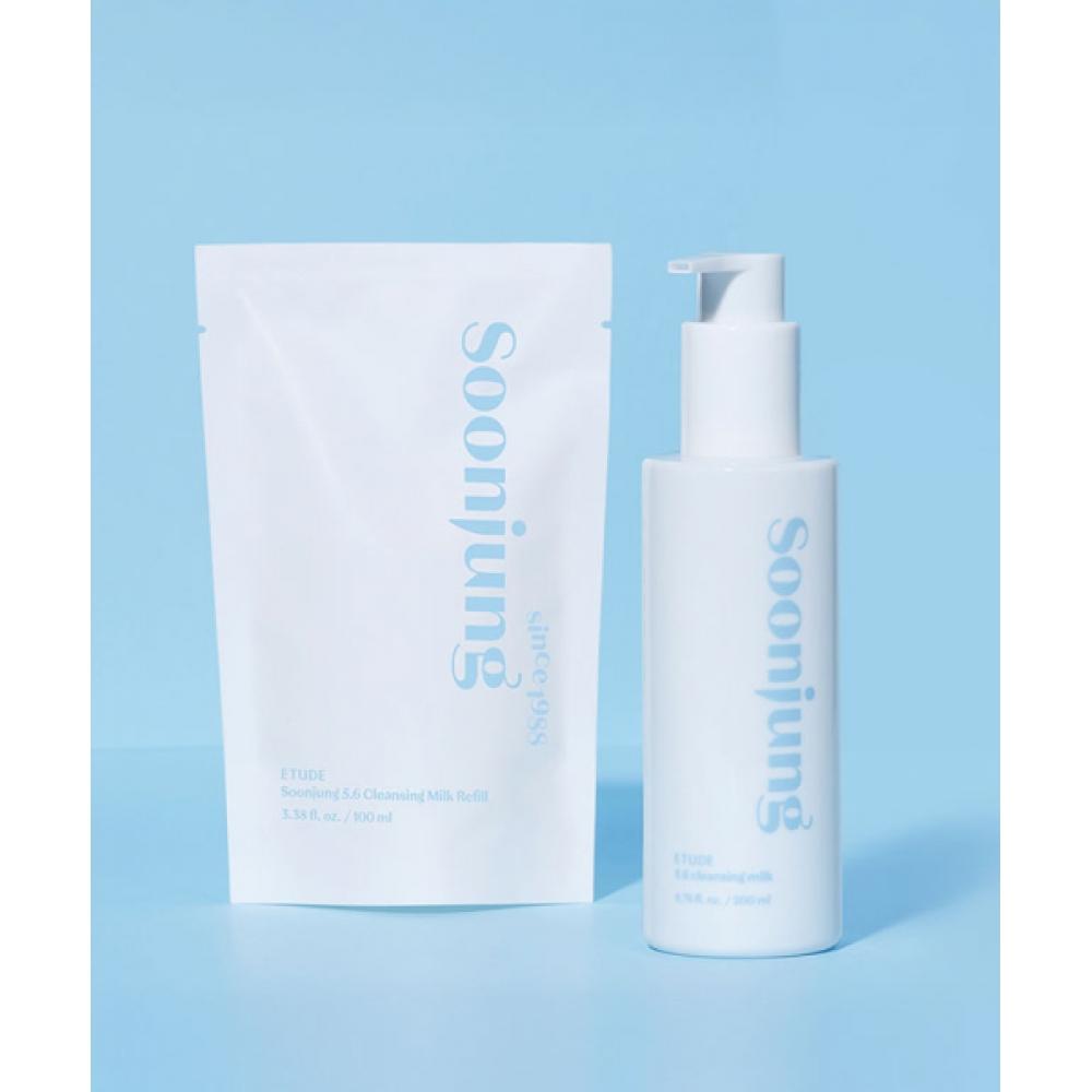 

Etude Moisture Ph Cleansing Milk 200ml + Refill 100ml FREE