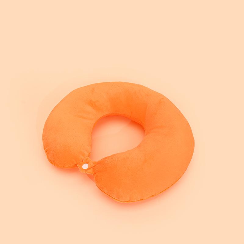 Customizable U-shaped Travel Neck Pillow - Cervical Support for Airplanes, Nap Headrest, and Portable Backrest.