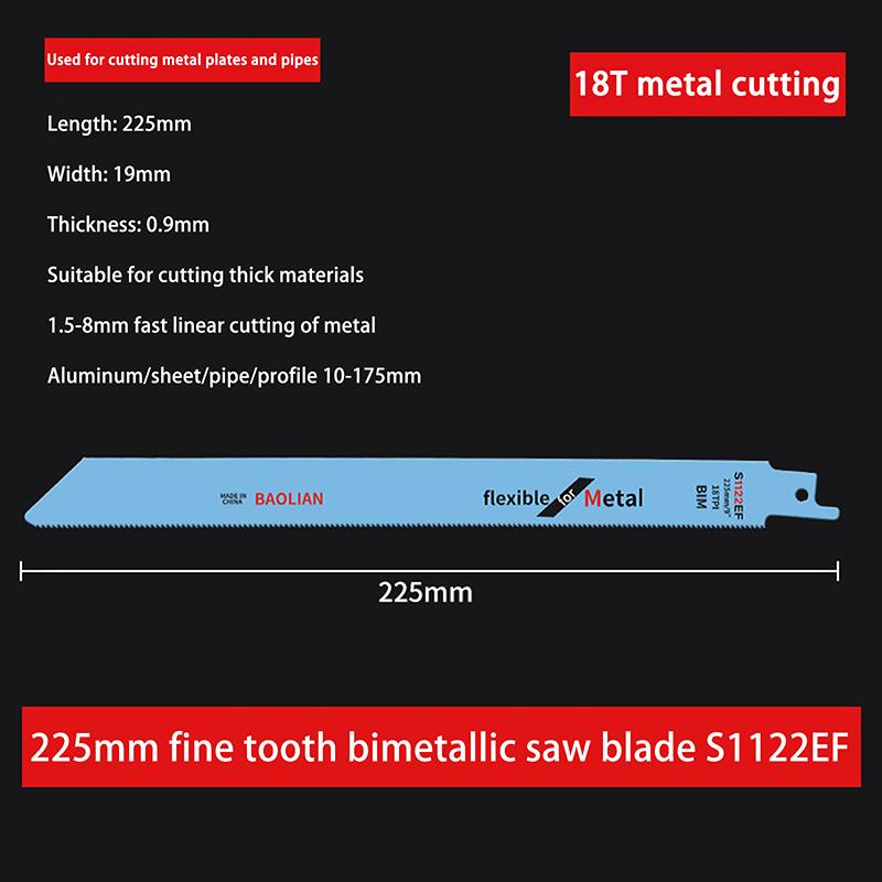 Hochleistungs-Metallsägeblätter 150/200/225mm Bimetallsägeblatt für dickes Metall Schnelles gerades Schneiden