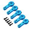 Uxcell 25T Aluminum Servo Horn with M3 Thread, Metal Steering Arm for Futaba Sabox Xcore RC Car Truck Buggy Airplane, Blue, Pack of 5