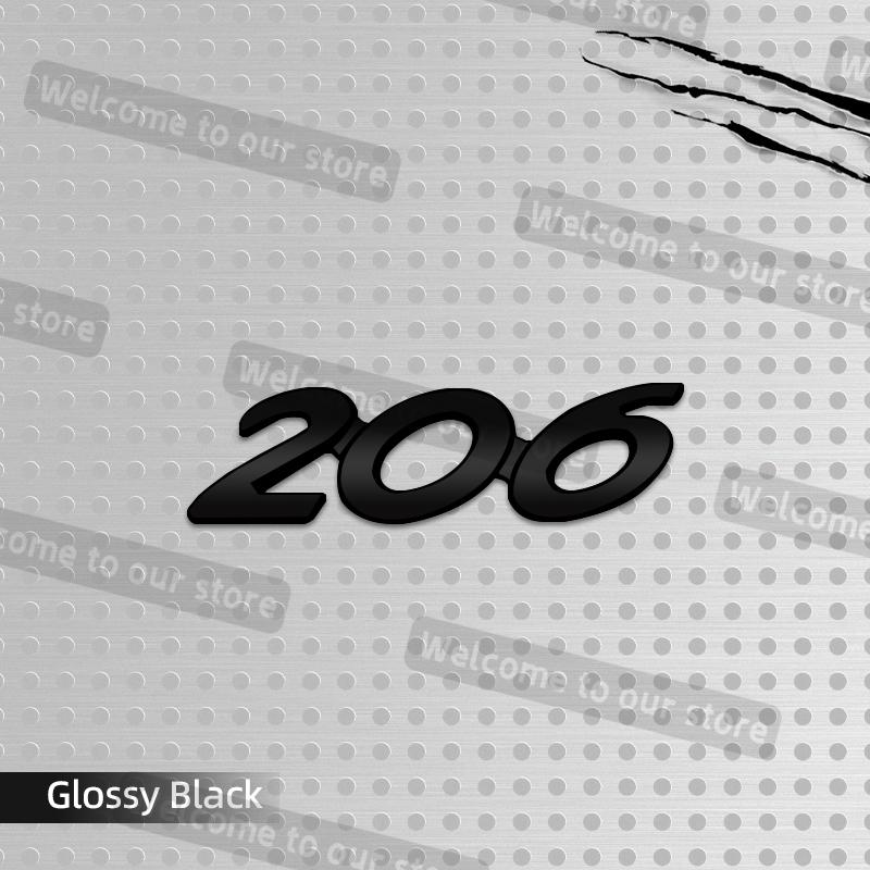 3D Metal Car Styling For 107 206 207 208 301 307 308 Emblem Decals Rear Trunk Body Badge Accessories
