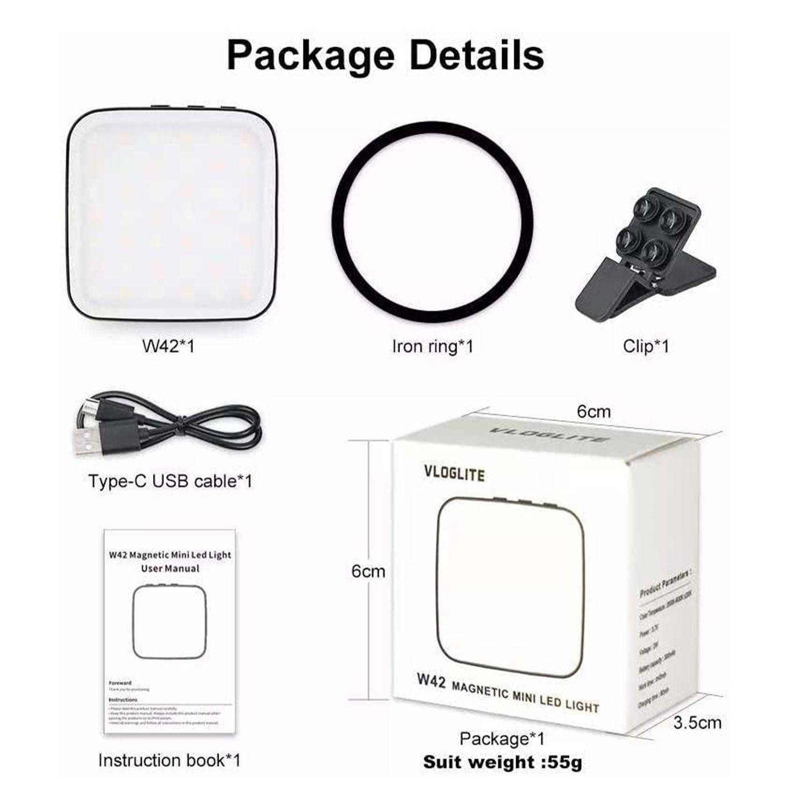Мини-магнитный карманный светильник для MagSafe iPhone 12, 13, 14 серии, светодиодный кубический заполняющий светильник с зажимом для макияжа, видеоблог