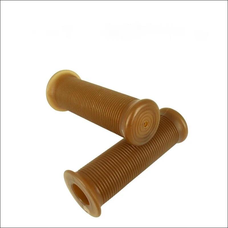 1 Pair 22mm Universal Motorcycle Handlebar Vintage Handle Grips  Rubber Bar Gel Grip Retro Rubber For Cafe Racer Bobber Custom