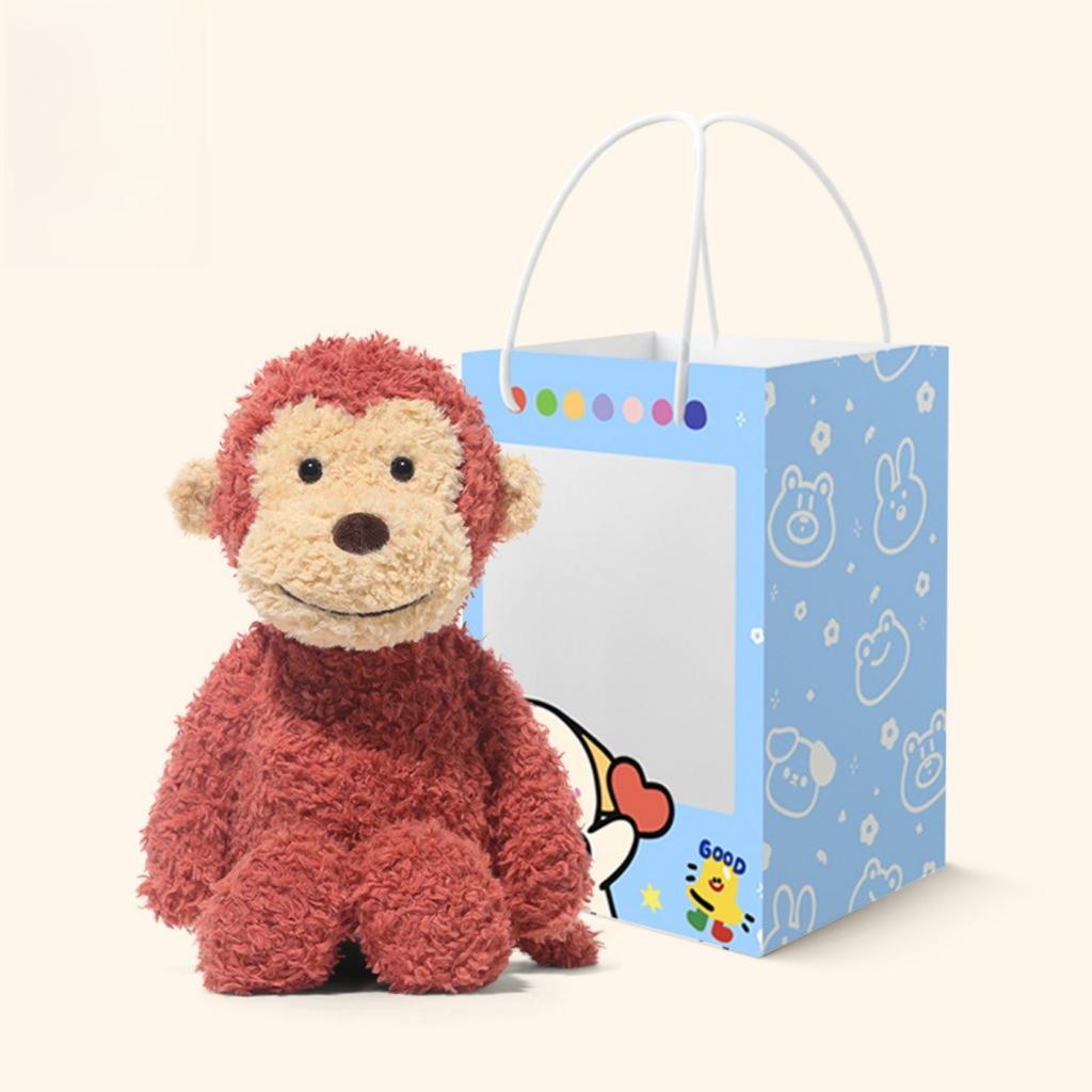 30cm Plush Toy Monkey Rabbit Sheep Cow Christmas Gift for Kids