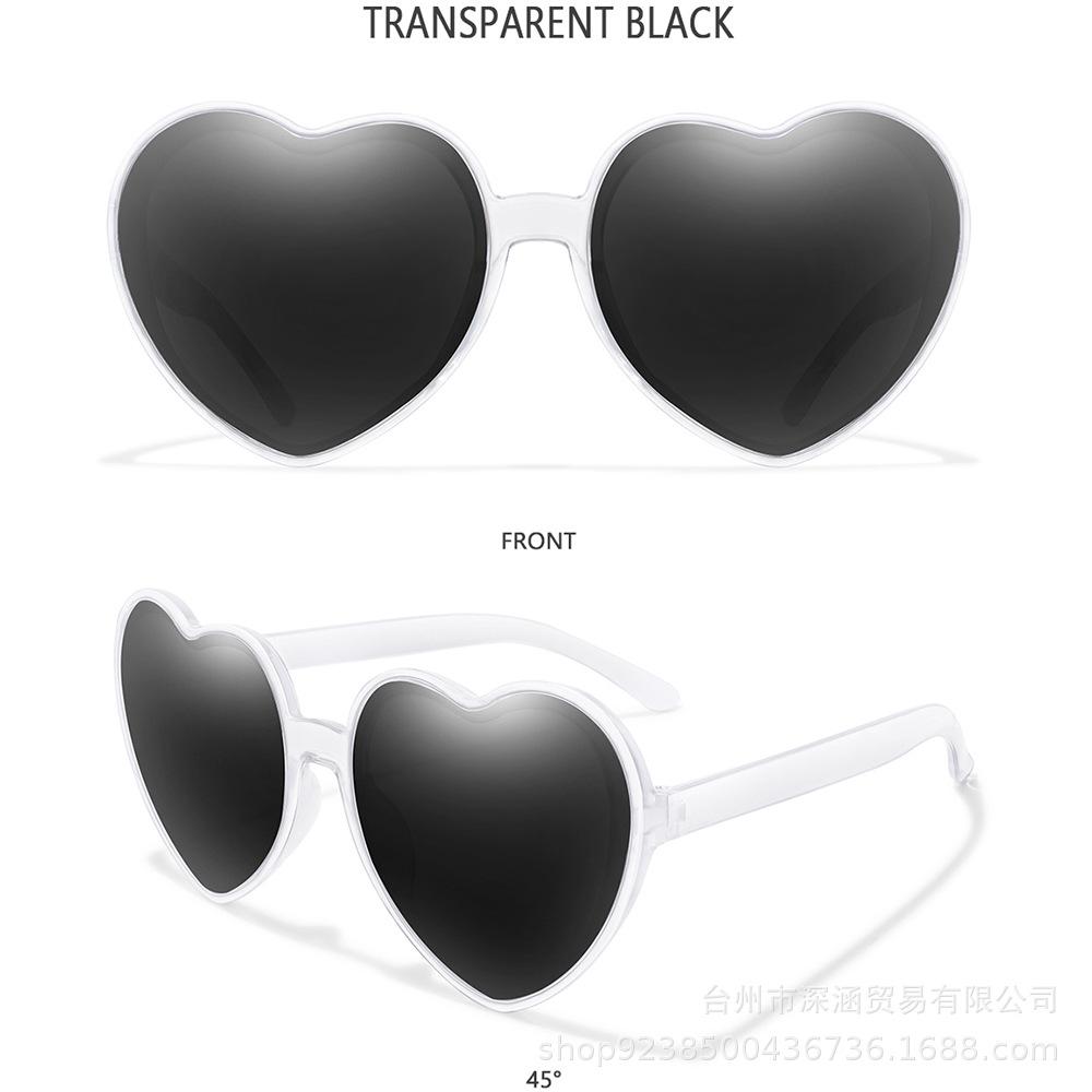 Colorful Coated Love Sunglasses Colorful Trend Party Decorative Sunglasses