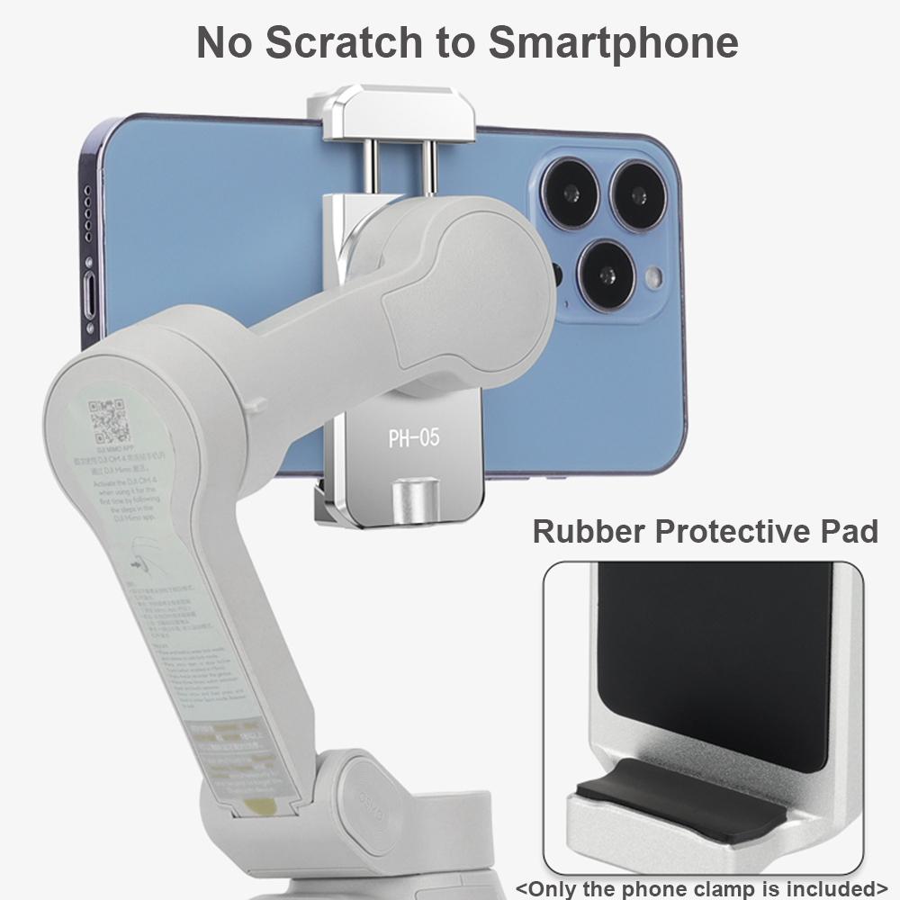 UURIG PH-05 Μαγνητική Βάση Κινητού Βάση Τριπόδου Κινητού Σφιγκτήρας Κράμα Αλουμινίου με Βάση Cold Shoe 1/4