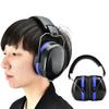 Soundproof Earmuffs Sports Sleep Study Antinoise Hearing Protection Earmuff(Blue)