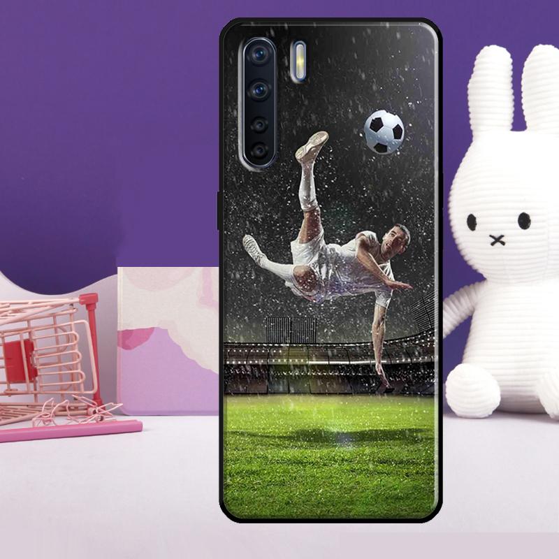 Football Soccer Case For Oppo A18 A38 A78 A98 A58 A60 A80 A40 A96 A76 A16 A94 A74 A54 A15 A17 A57 A77 A5 Pro