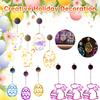 2025 Easter Bunny/Eggs Window Light Battery Operated LED String Light Hanging Light for Home Indoor Easter Window Decorations