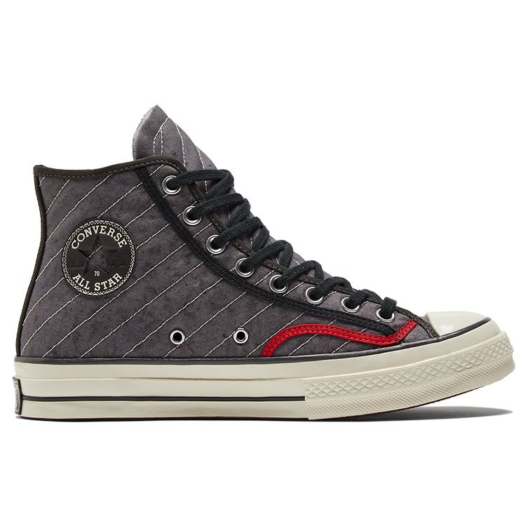 Converse Chuck Taylor All Star 1970s Varsity Casual Striped High Top Canvas Shoes Unisex Sneakers Gray 172020C
