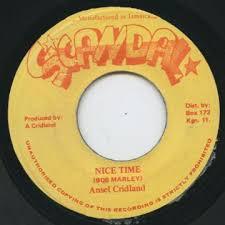 

7inch Record ANSEL CRIDLAND Nice Time NONE Scandal Jamaica Reggae Ska Dub Used